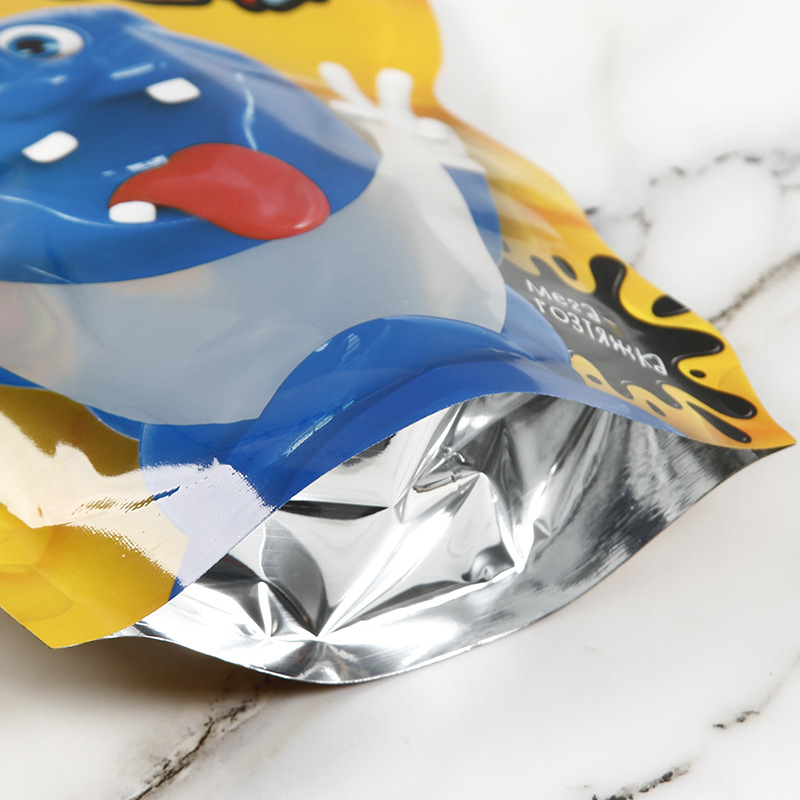 印刷开窗橡皮泥自封包装袋 铝箔异形自立袋 模切异型盲盒玩具袋