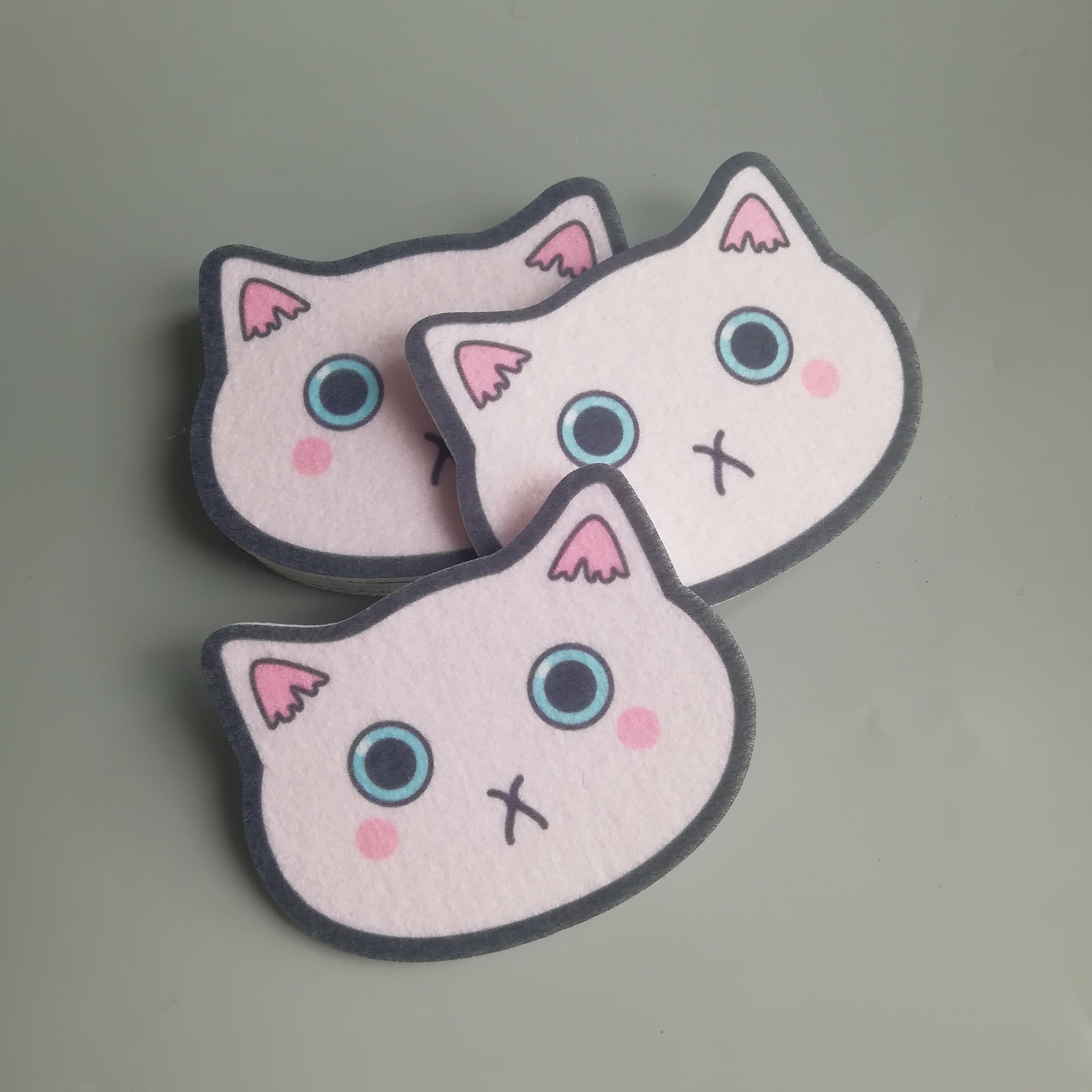 热升华毛毡杯垫镂空隔热吸水毛毡茶垫餐垫logo自选-阿里巴巴