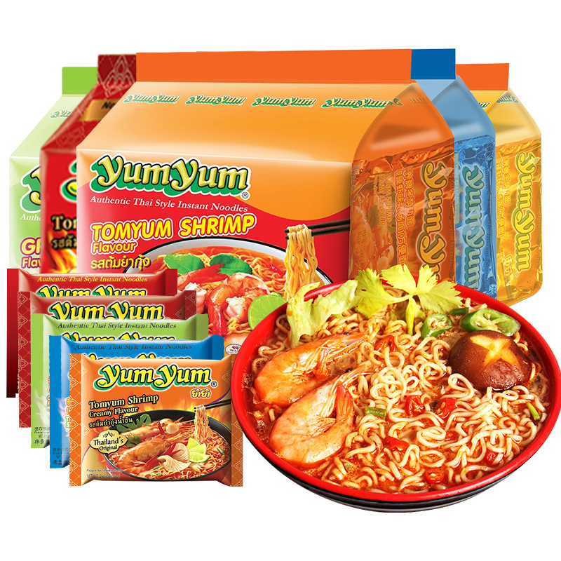 泰国进口食品yumyum养养牌冬阴功方便面酸辣虾味浓汤速食夜宵泡面