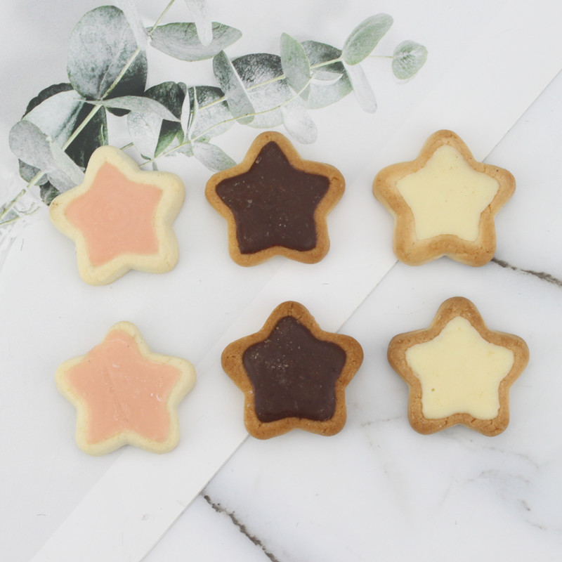 4成交8410盒glico格力高星奇饼干夹心饼干 星星形状星星五角星饼干