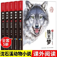 沈石溪动物小说之狼王梦系列套装5册小学生课外经典阅读书籍