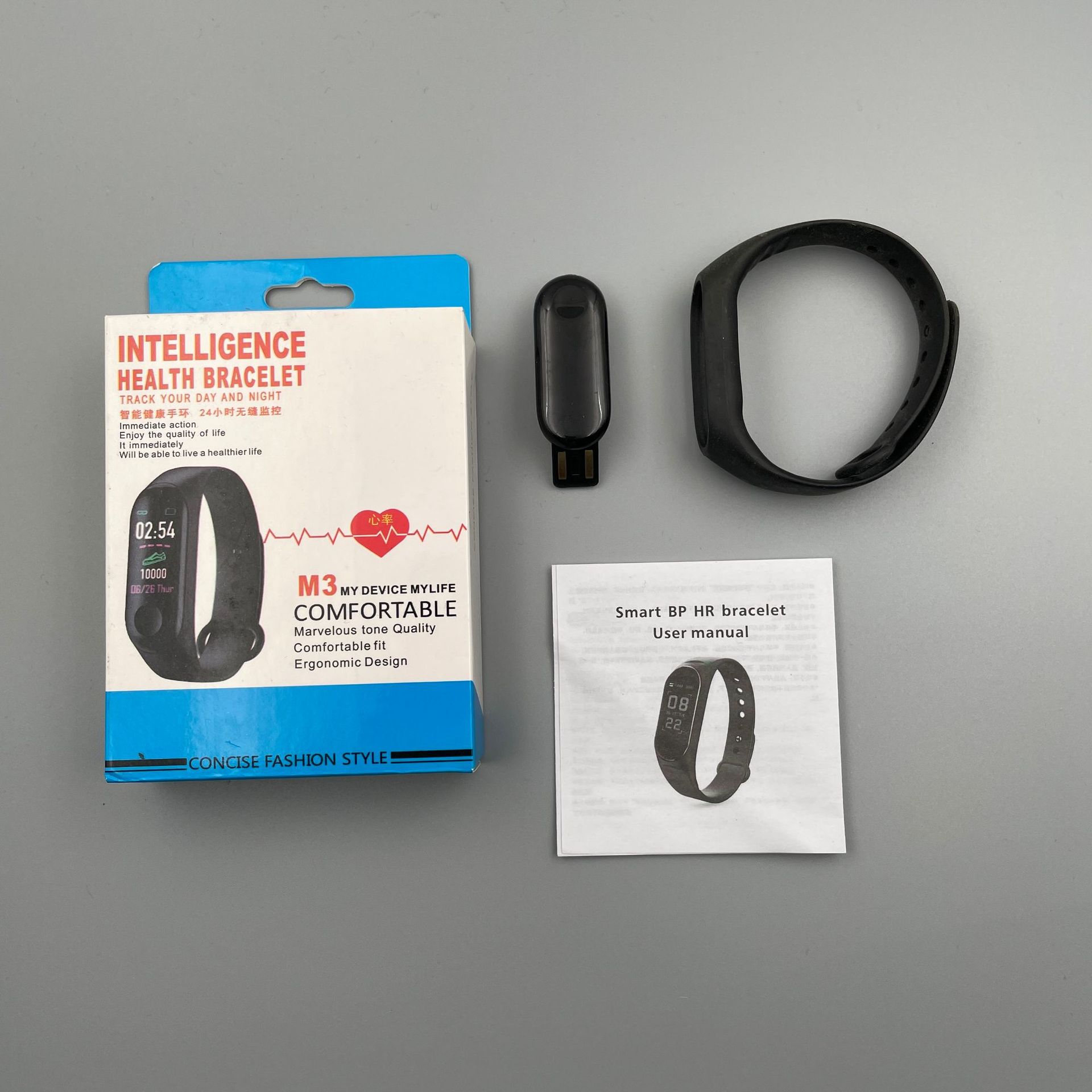 Foreign Trade Model M3 Smart Bracelet Heart Rate Detection Multi-Exercise