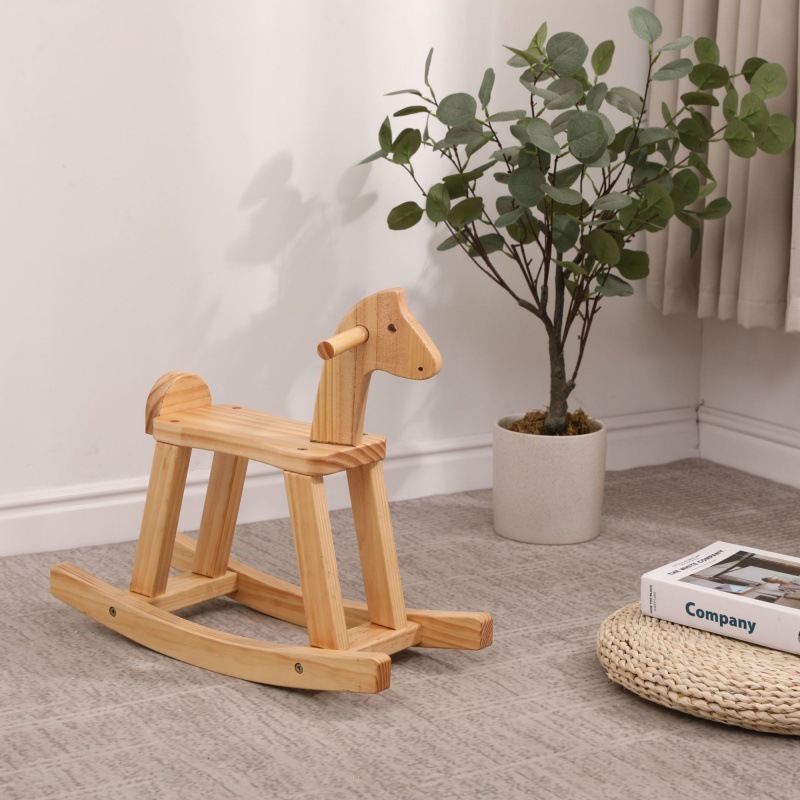 木马实木儿童摇摇马两用幼儿木质成人大人可坐一周岁宝宝生日礼物