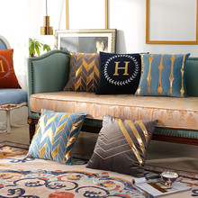 轻奢沙发靠垫抱枕北欧风格美式奢华欧式样板房别墅客厅靠枕简念冬