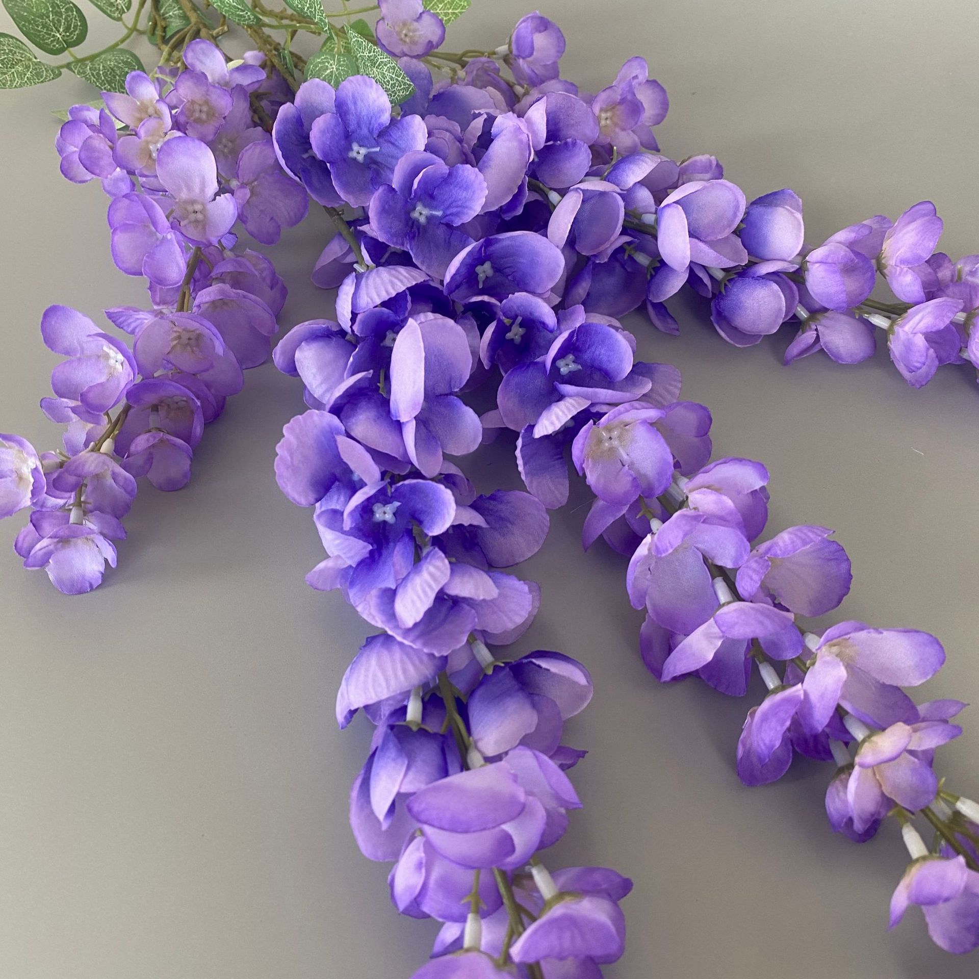 Artificial Flower Cassia Fistula Wedding Hall Ceiling Decoration Wisteria Flower Hotel Home Wall Hanging Fake Flower Outdoor Props