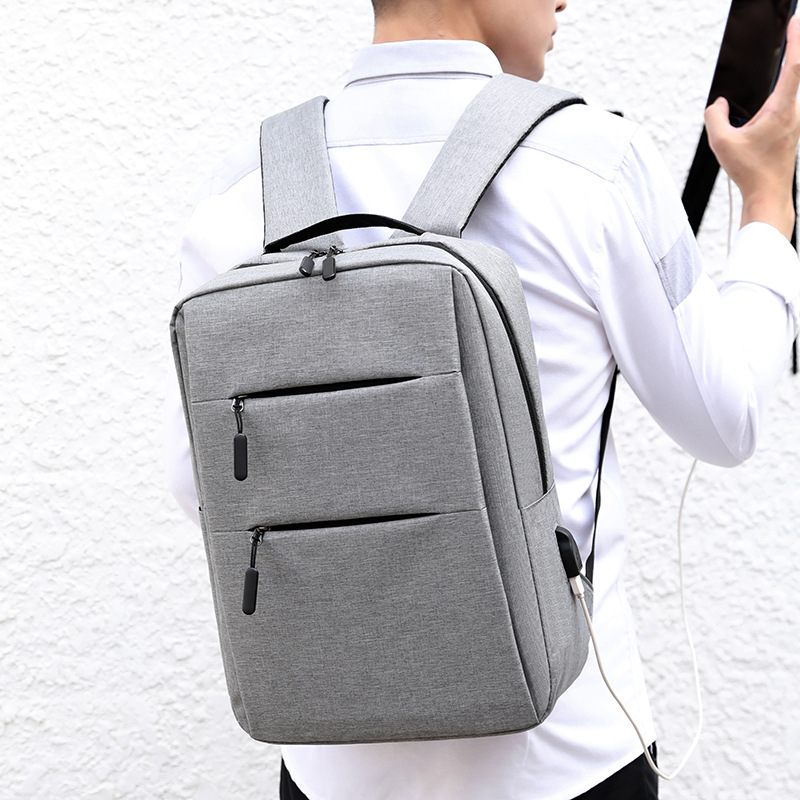 Cross-Border Men's Backpack with Multi-Segment Compartment USB Charging Fashion Business Commute Men's Backpack Supply