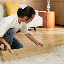 pvc石塑地板胶加厚耐磨地板革出租房网红木纹地板贴自粘家用卧值