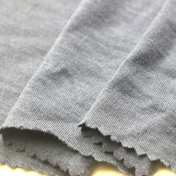 丝光双纱羊毛汗布针织纬编80支双纱丝光精纺澳洲美利奴羊毛汗布料