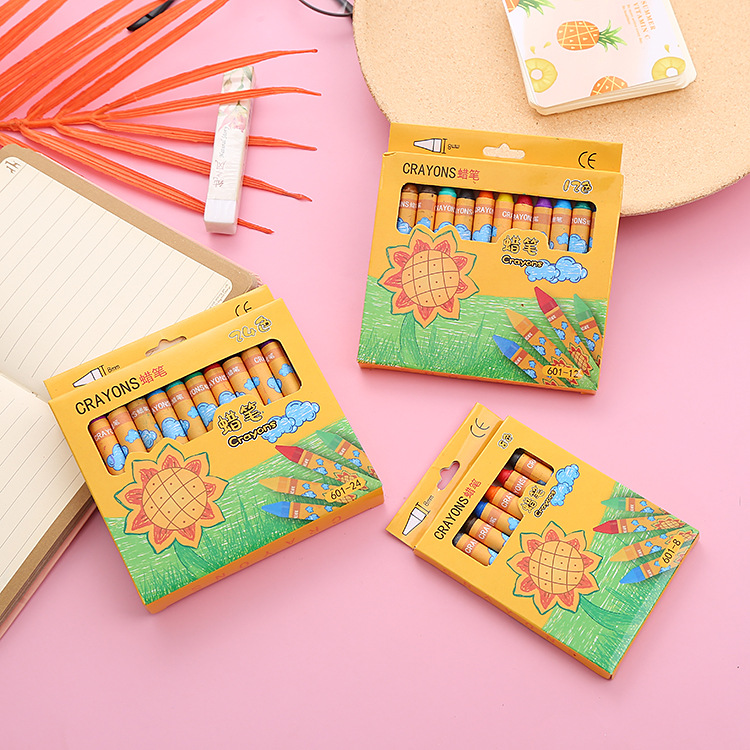 Crayon Elementary School Student Child Drawing Graffiti Color Brush 8 Colors 12 Colors 24 Colors Drawing Pen Prize Gift Wholesale