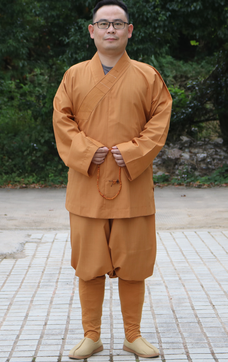 僧服春秋冬季僧衣斜襟罗汉衫短套装小褂短套出家师父和尚尼姑衣服