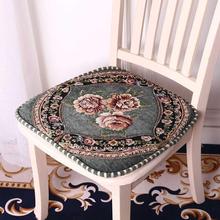 欧式餐椅垫坐垫 加厚田园布艺餐桌椅子坐垫 可拆洗凳子垫椅垫