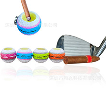 高尔夫新款球型雪茄烟筒带磁铁可吸附便携款烟斗球场球夹配件用品