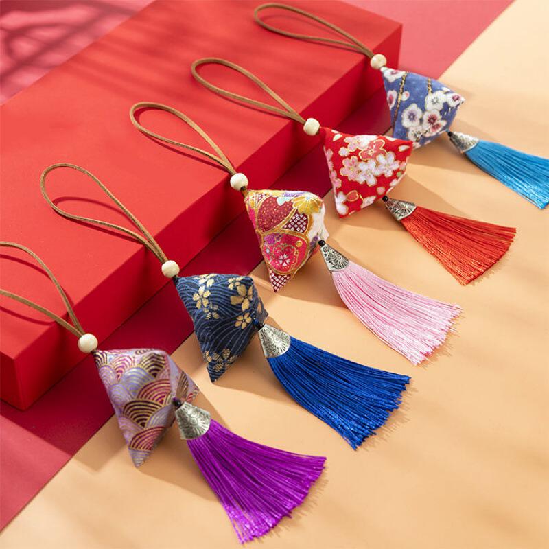 端午节香包手工材料包艾草驱蚊半成品香囊三角防蚊自制荷包