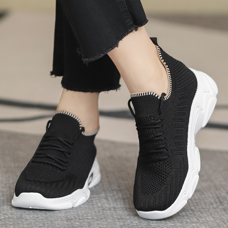 Sneaker Summer Women's White Shoes New Fashion Female Students Thick Bottom Internet Celebrity Versatile Korean Fashion Casual Running Shoes