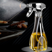 2022新款金银色系厨房玻璃调味瓶 喷油瓶 烧烤烘焙按压喷油壶