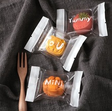 原创新款雪花酥包装袋透明迷你月饼机封袋饼干袋厂家直销100个