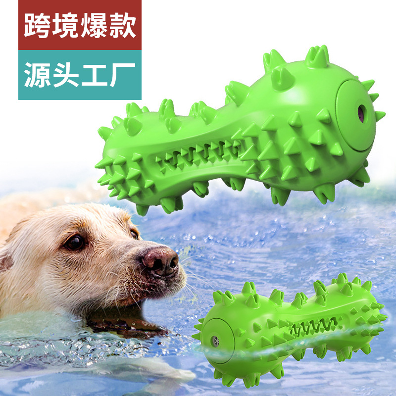 pet supplies factory wholesale company new hot amazon molar rod sounding dog toothbrush dog toy ball