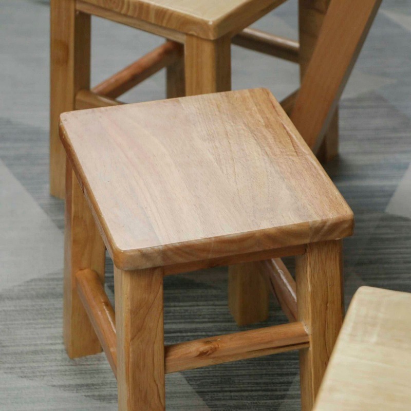 凳子实木橡小家用成人矮橡小方板椅小凉板椅独立站一件代发热代销