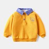Baby Sweater 2021 Spring new pattern Boy jacket wholesale Base coat children Lapel Children T-shirt coat