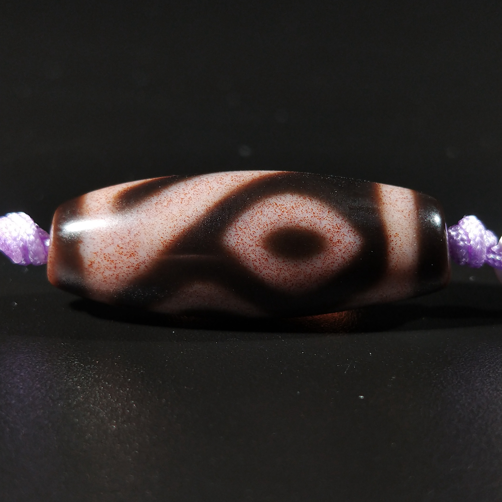 台湾良品超顶天珠系列 满朱砂藏传 至纯达洛天珠 工厂一手精选