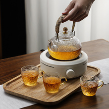 Y25E玻璃茶壶泡茶家用耐高温电陶炉煮茶器围炉明火提梁烧水壶养生