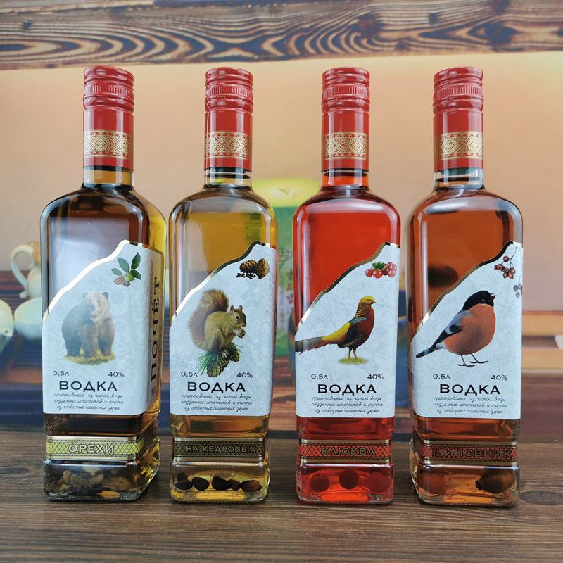 4款 进口伏特加酒乌克兰原装松子核桃配制酒40度白酒洋烈酒-阿里巴巴