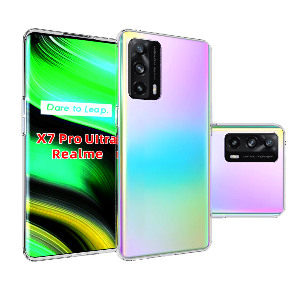 适用oppo realme x7 pro ultra 透明tpu防水纹素材清水套批发