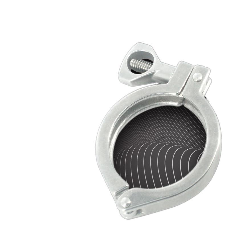 304不锈钢快装卡箍卫生级卡盘接头快开紧固箍管子端头固定管夹