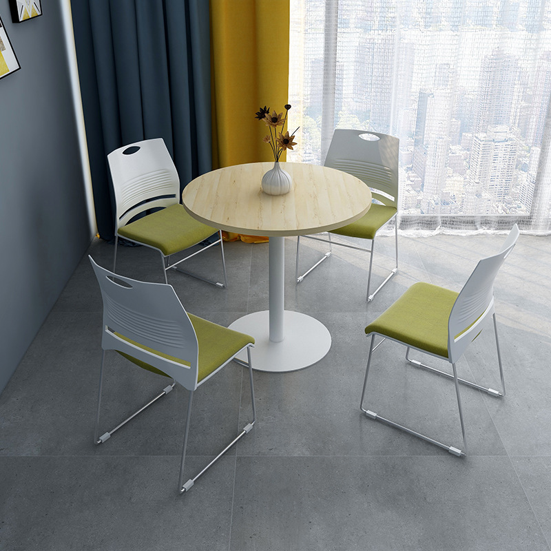 上海震轩办公家具洽谈桌简约现代圆形售楼处接待桌会客商务圆桌椅