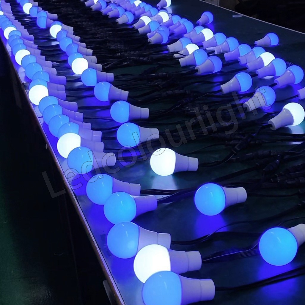 60mm DMX RGB LED球泡灯  公园商场装饰  星空艺术馆 氛围灯