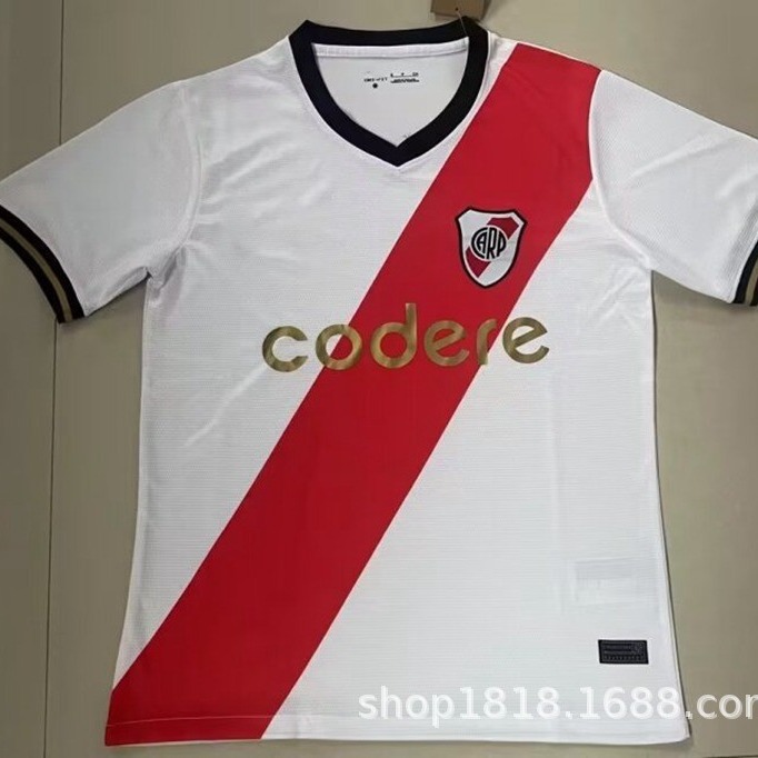 2024河床足球服新赛季主客场比赛球衣男球迷泰版短袖高品质运动衫