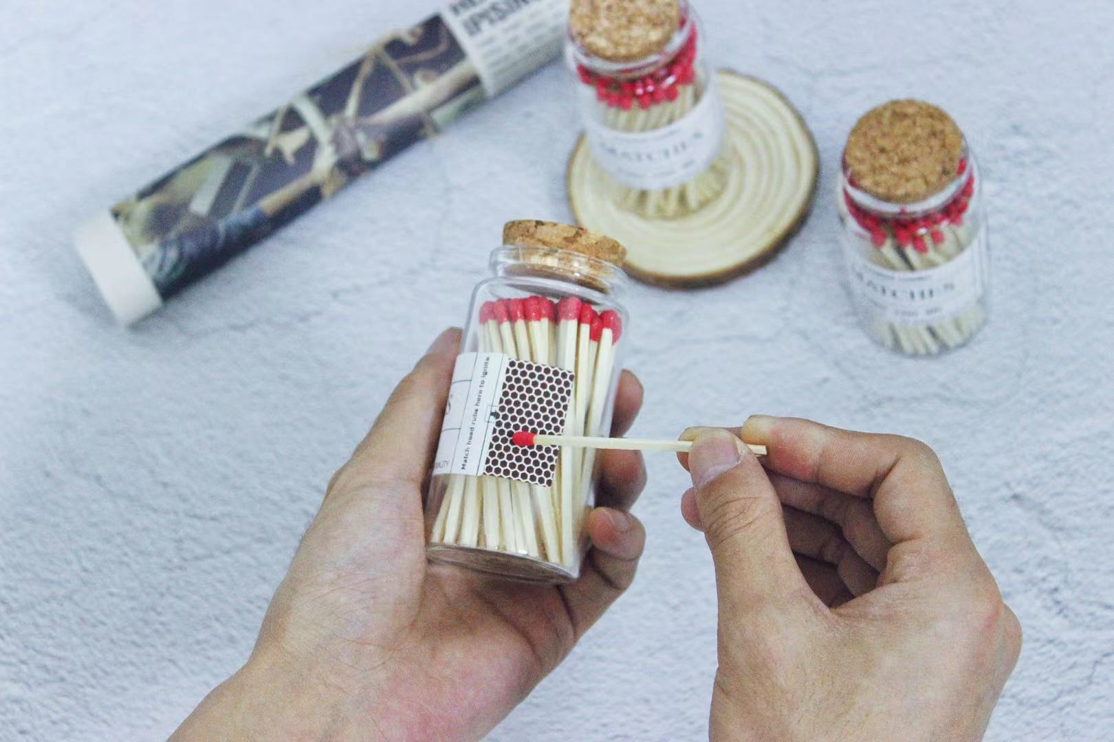 香薰蜡烛专用火柴长火柴雪茄火柴文艺复古拍照批发创意礼品