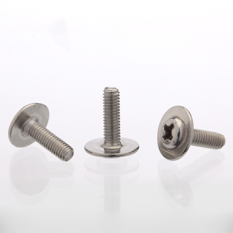 非标螺丝大介子圆头带垫机丝机牙螺丝钉m2m3m4带垫机丝