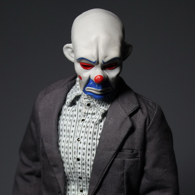 万圣节影视道具蝙蝠侠黑暗骑士小丑劫匪面具树脂化装舞会派对面具