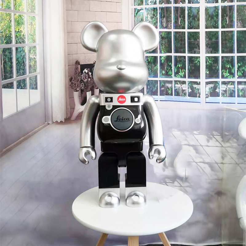 暴力熊bearbrick400%leica徕卡m系列相机积木熊摆件莱卡公仔手办