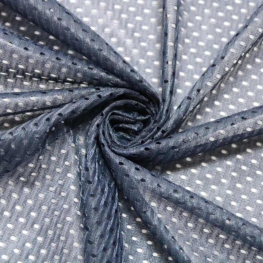 厂家直销网眼布 全涤速干透气50d涤纶经编网布洞洞布 服装内里