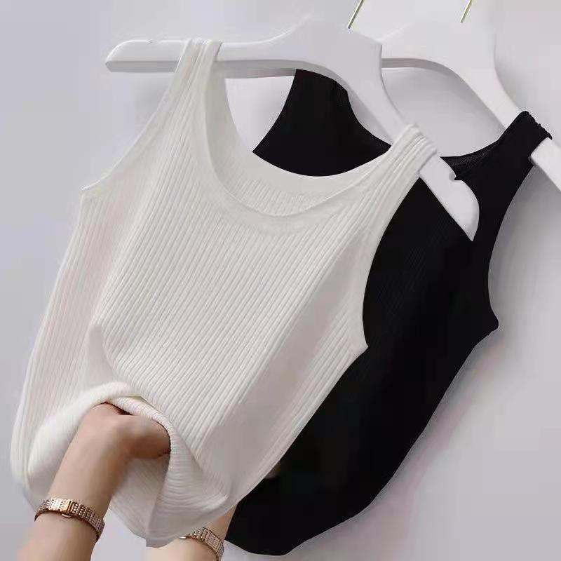 40.00 Kg-100.00 kg Camisole Women's Large Size Slim Fit Outer Wear Inner Wear Bottoming Shirt Sleeveless Thin Factory Direct Sales
