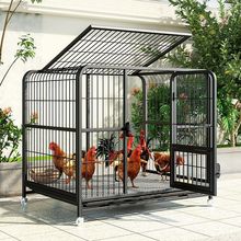 鸡笼子大号超大号家用铁笼可折叠鸡舍室内室外养殖笼鸭鹅笼兔子笼