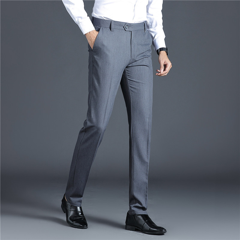 Hot Sale Men's Suit Pants 2022 Spring and Autumn Men's Trousers Slim Straight Four Seasons Business Men's Pants Daily Work Pants