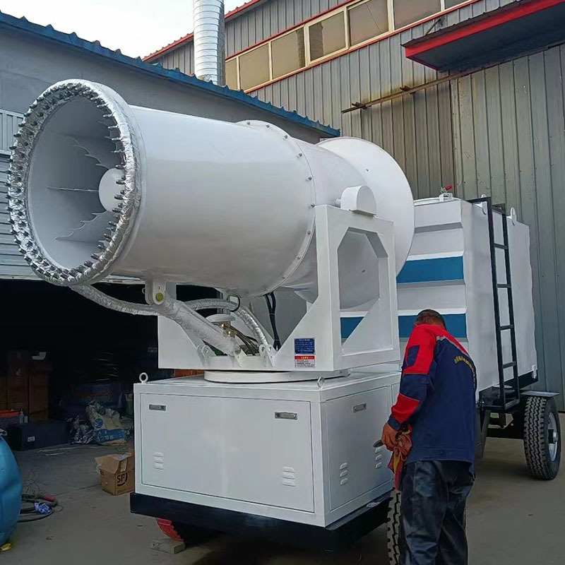 塔架式80米除尘雾炮机 使用不锈钢多级离心泵 遥控控制雾炮机