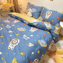 四件套纯棉床单被套卡通网红新款儿童床品套件宿舍床上三件套