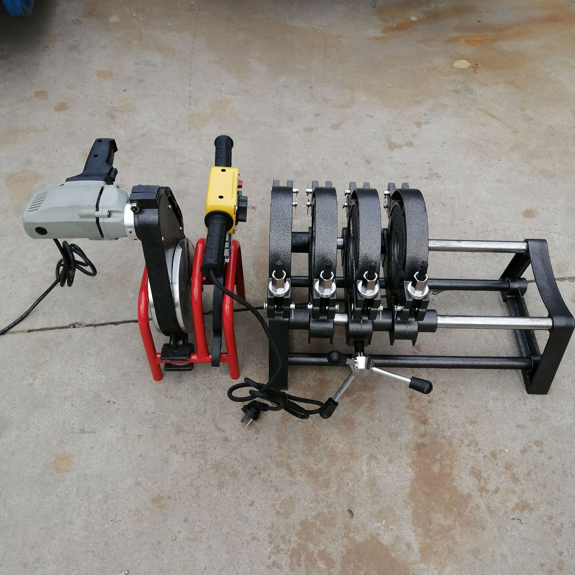 塑料管道熔接机 pp管对焊机 工地管材焊机 手动数显机械式pe管热