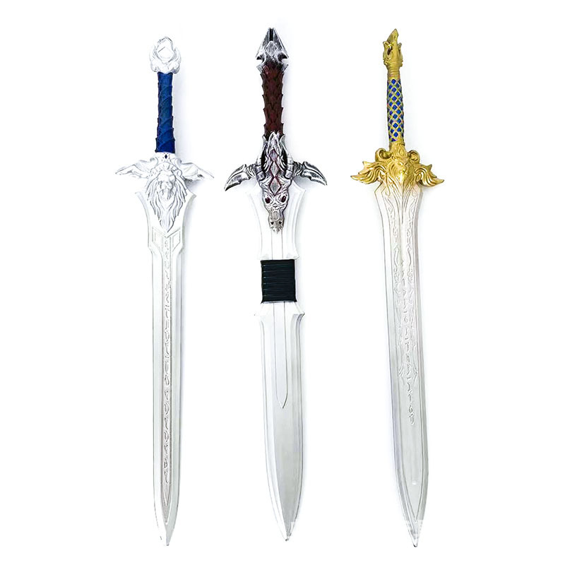 魔兽周边武器pu莱恩国王之剑 皇家守卫剑 洛萨之龙爪剑 玩具刀剑
