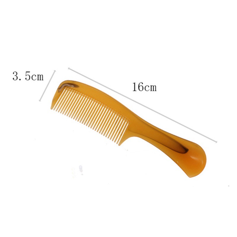 Household Plastic with Handle Hairdressing Comb Portable Folding Constantly Beef Tendon Small Jade Comb Long 19cm