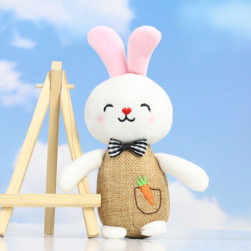 网红ins可爱萌萝卜兔挂件毛绒玩具小兔子布娃娃情侣玩偶书包挂饰