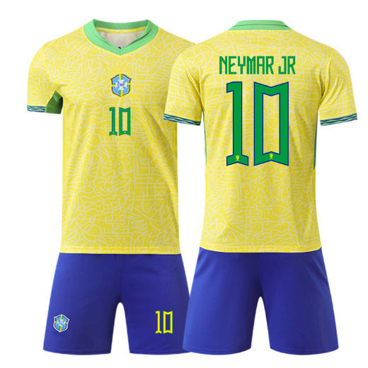 24-25国家队巴西主场足球服10号内马尔比赛队服球衣批发一件代发