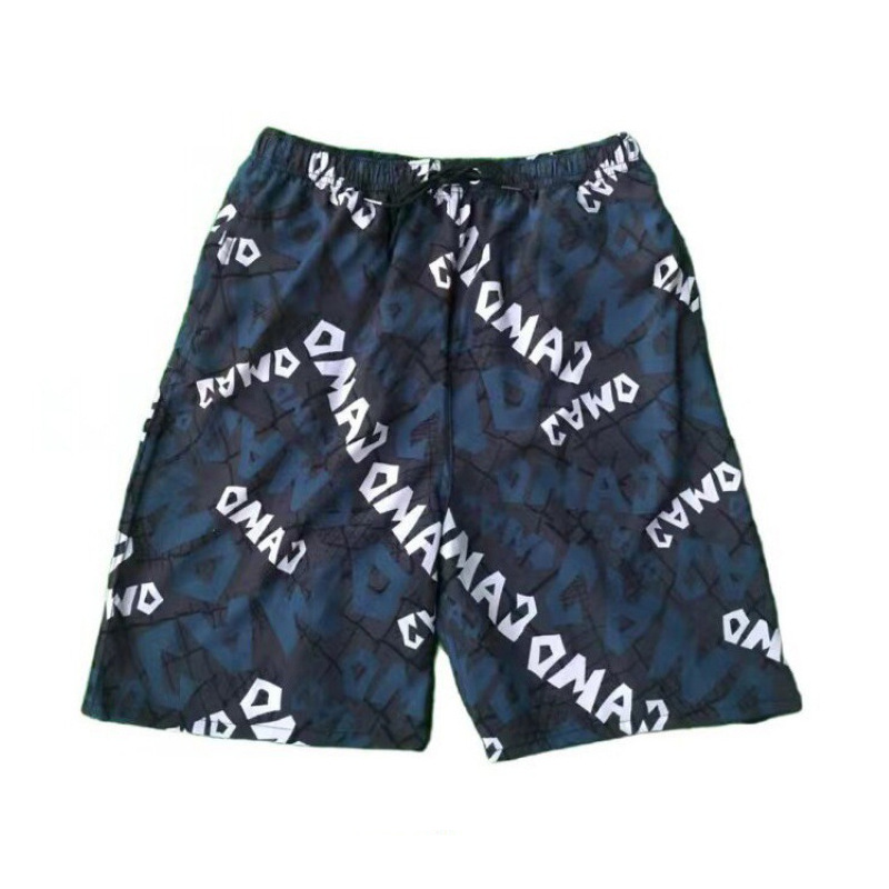 Beach Pants Men's Shorts Summer Printed Ice Silk Beach Pants Stall Supply Fifth Pants Quick-Drying Beach Pants Wholesale