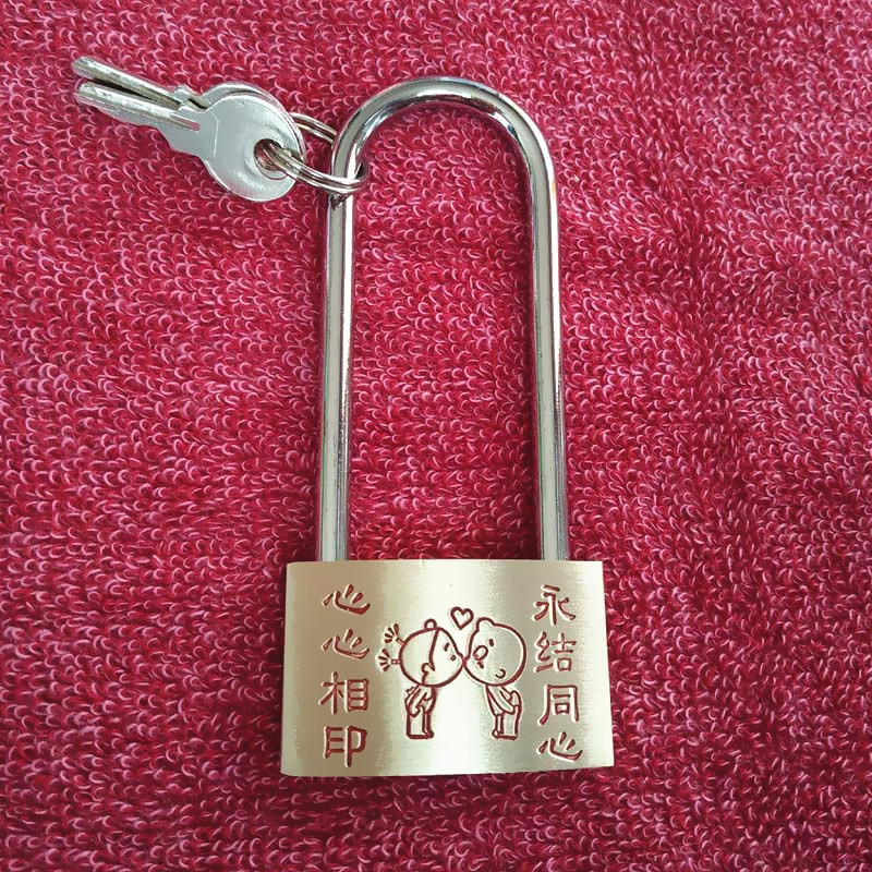 同心锁景区钥匙山顶茶室景区寺庙锁婚庆锁连心锁爱情锁七夕礼物