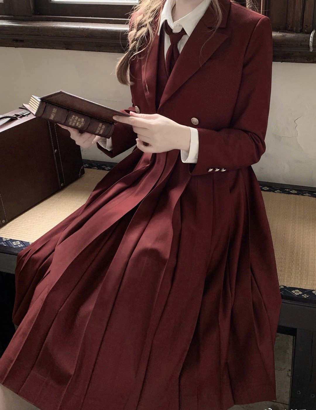 锡兰红茶jk制服护奶裙正版背心裙日系学生班服学院风连衣裙女套装