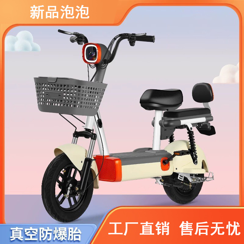 New National Standard Electric Car Electric Bicycle Two-Wheel Tianjin Skateboard Double Battery Car Factory Wholesale Adult Model